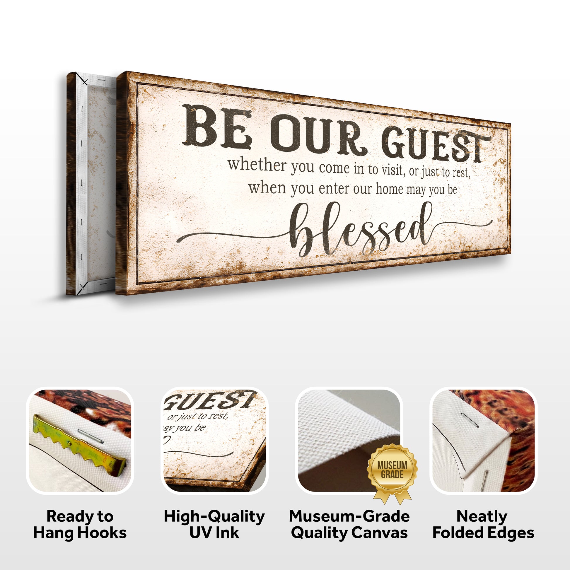 May You Be Blessed Be Our Guest Entryway Sign II