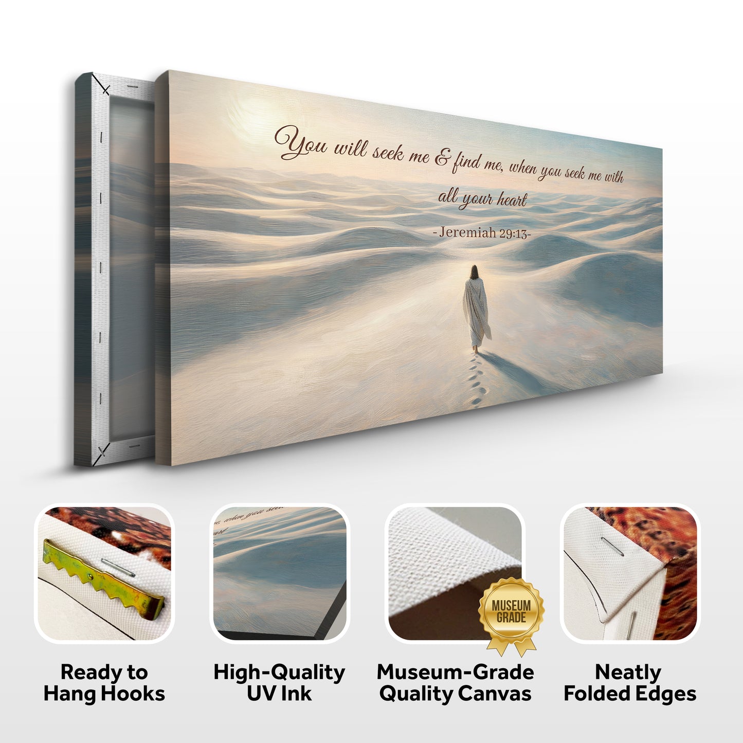Seek Me and Find Me - Jeremiah 29:13 Faith Wall Sign