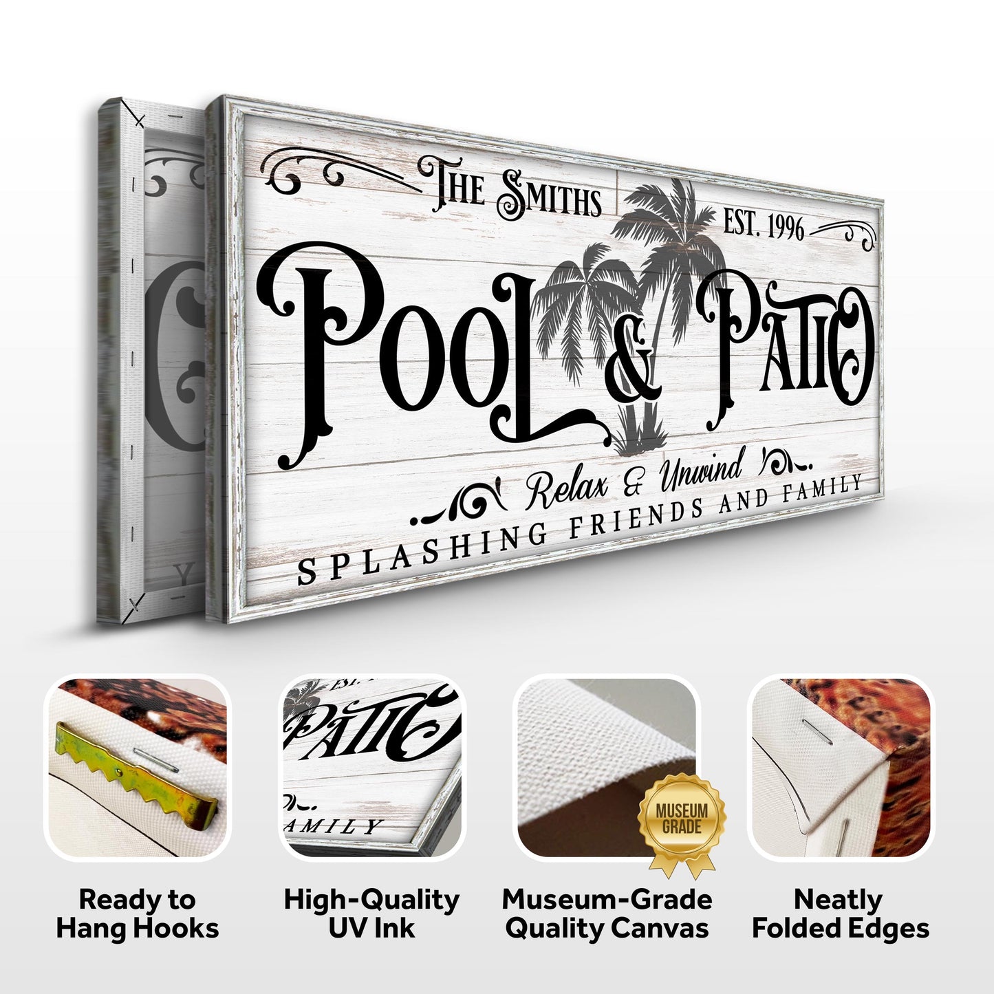 Personalized Pool & Patio Sign VI