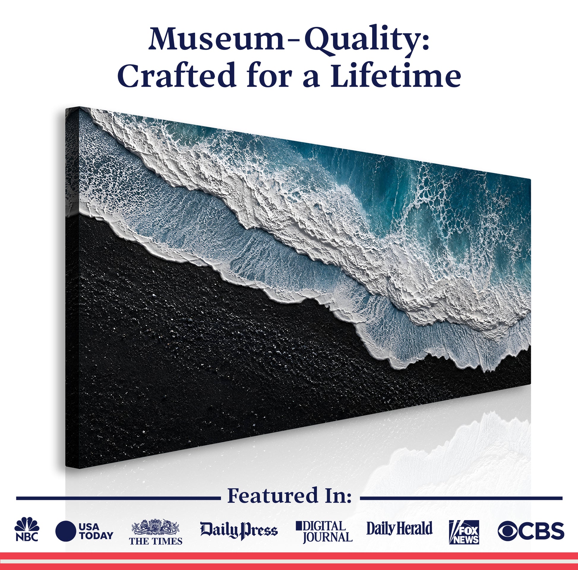 Midnight Shore Aerial Wall Art