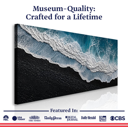 Midnight Shore Aerial Wall Art