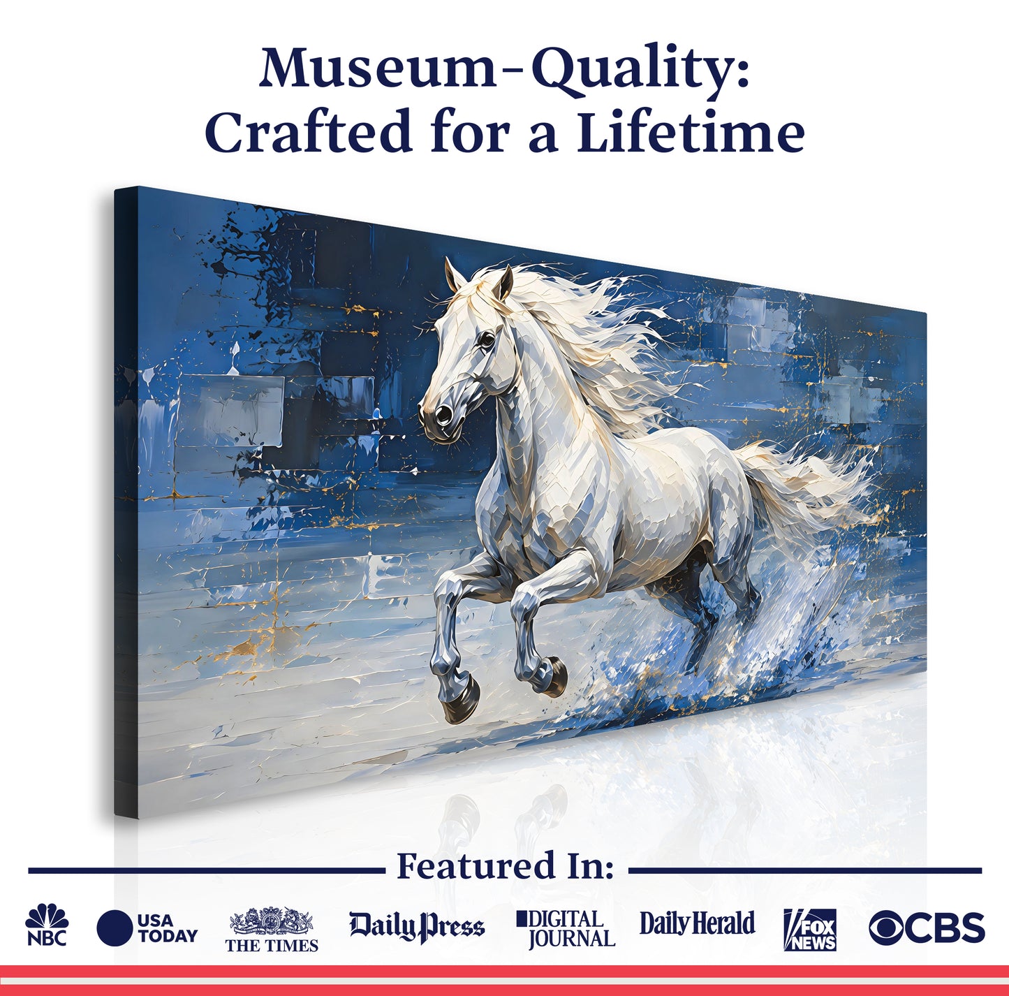 Majestic White Stallion