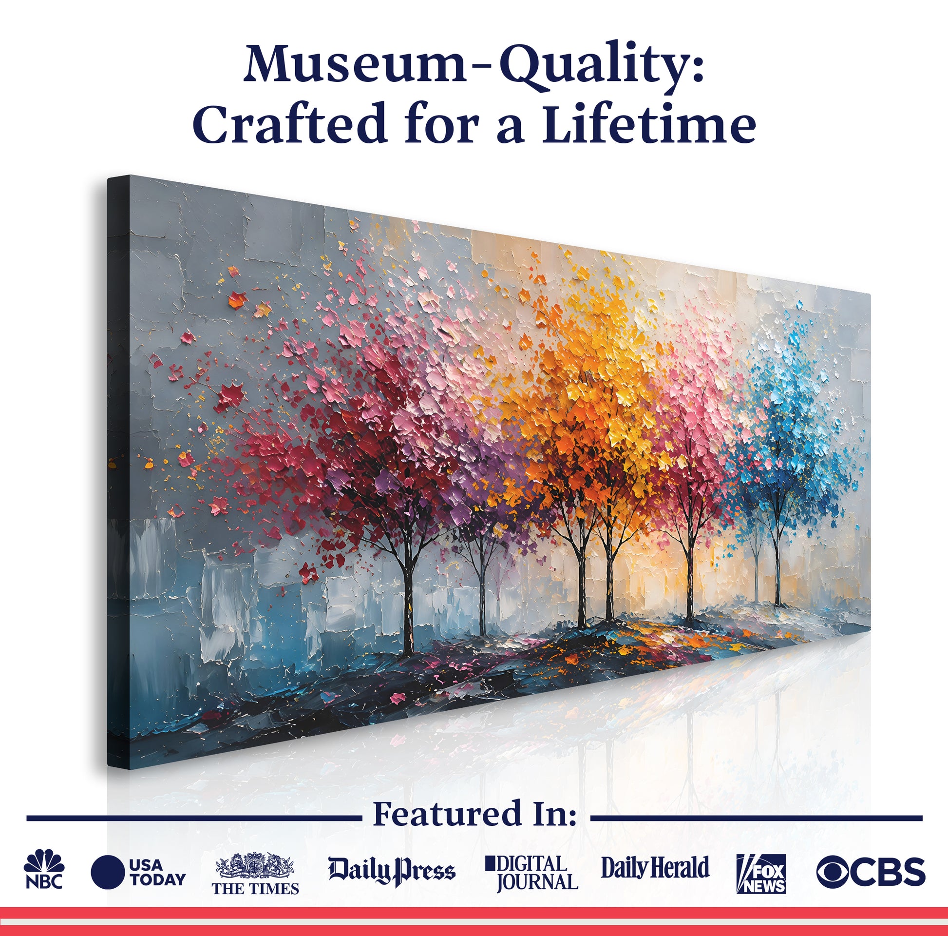 Ethereal Harmony Forest Wall Art