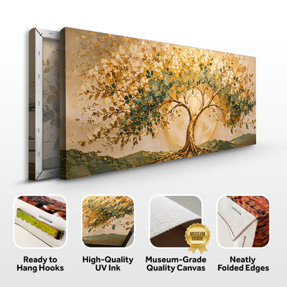 Golden Harmony Tree Wall Art