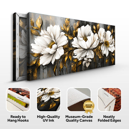 Golden Magnolia Elegance Wall Art
