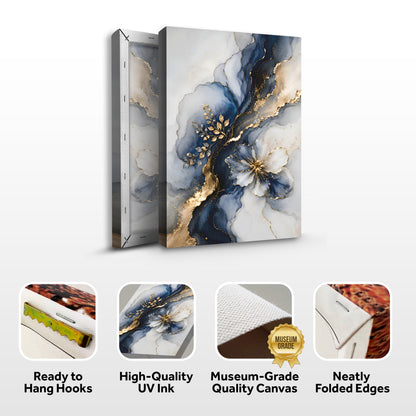 Midnight Elegance Bloom Wall Art
