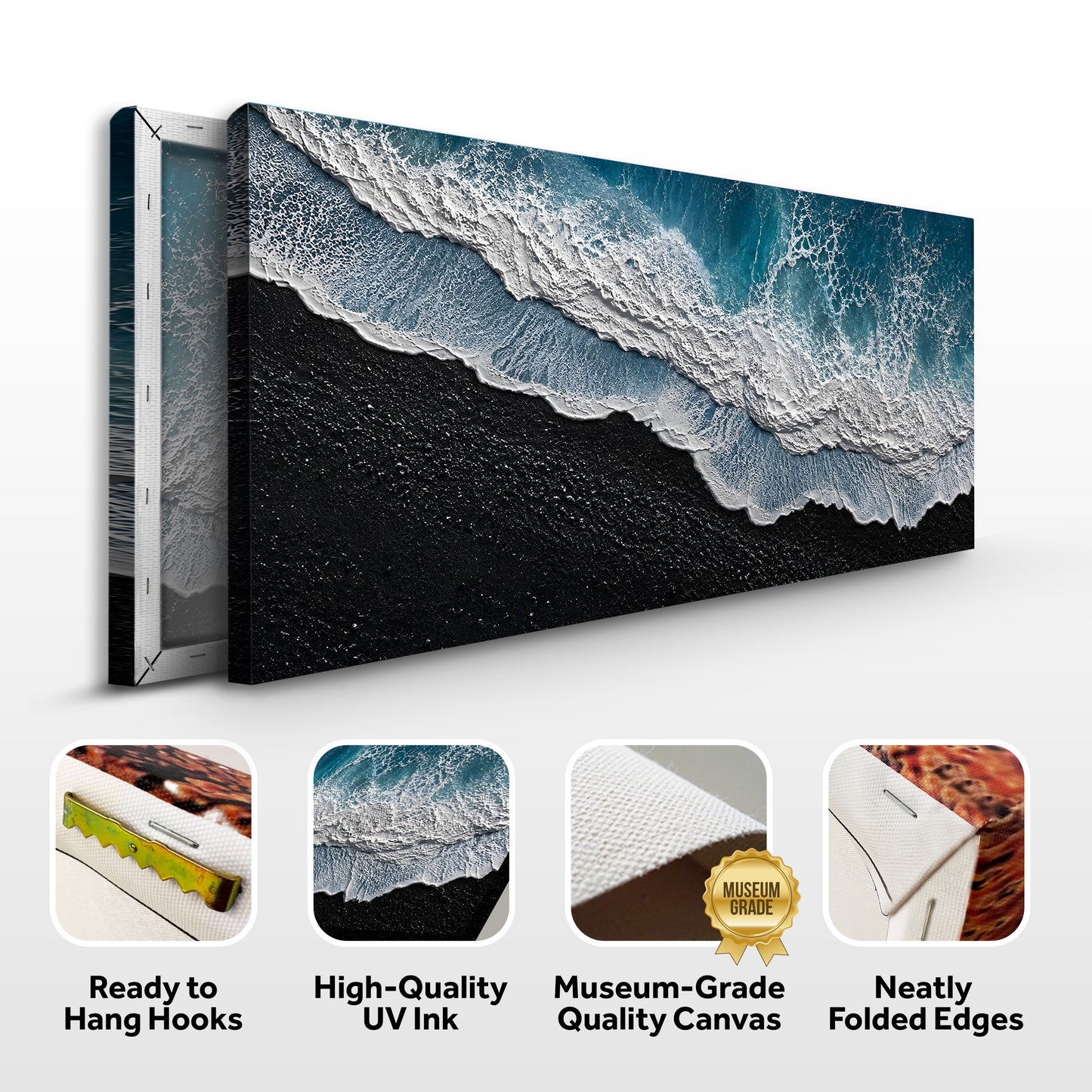 Midnight Shore Aerial Wall Art