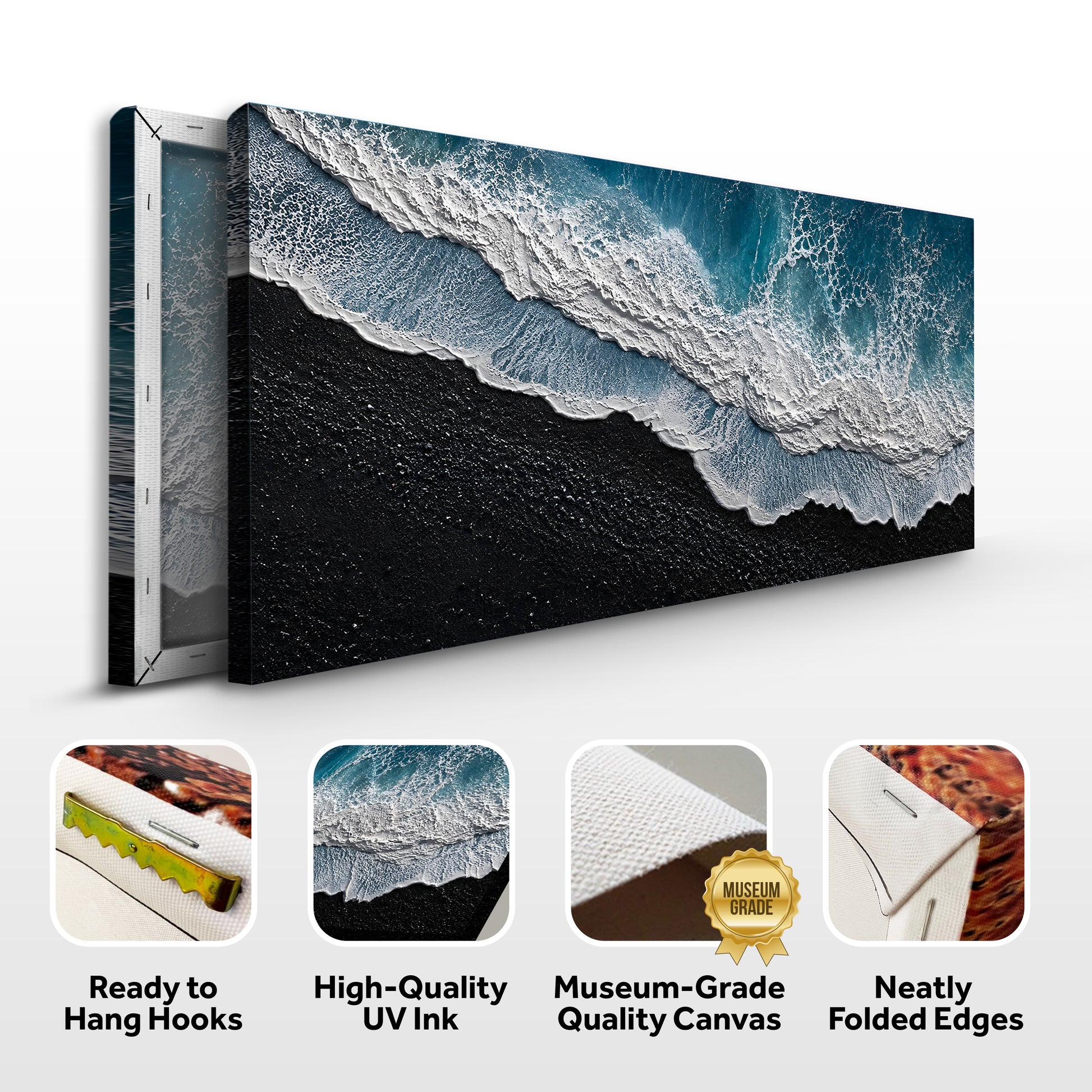 Midnight Shore Aerial Wall Art
