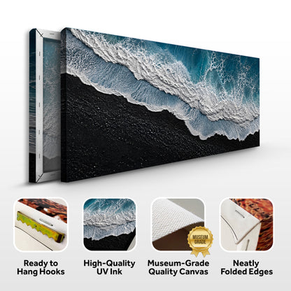 Midnight Shore Aerial Wall Art