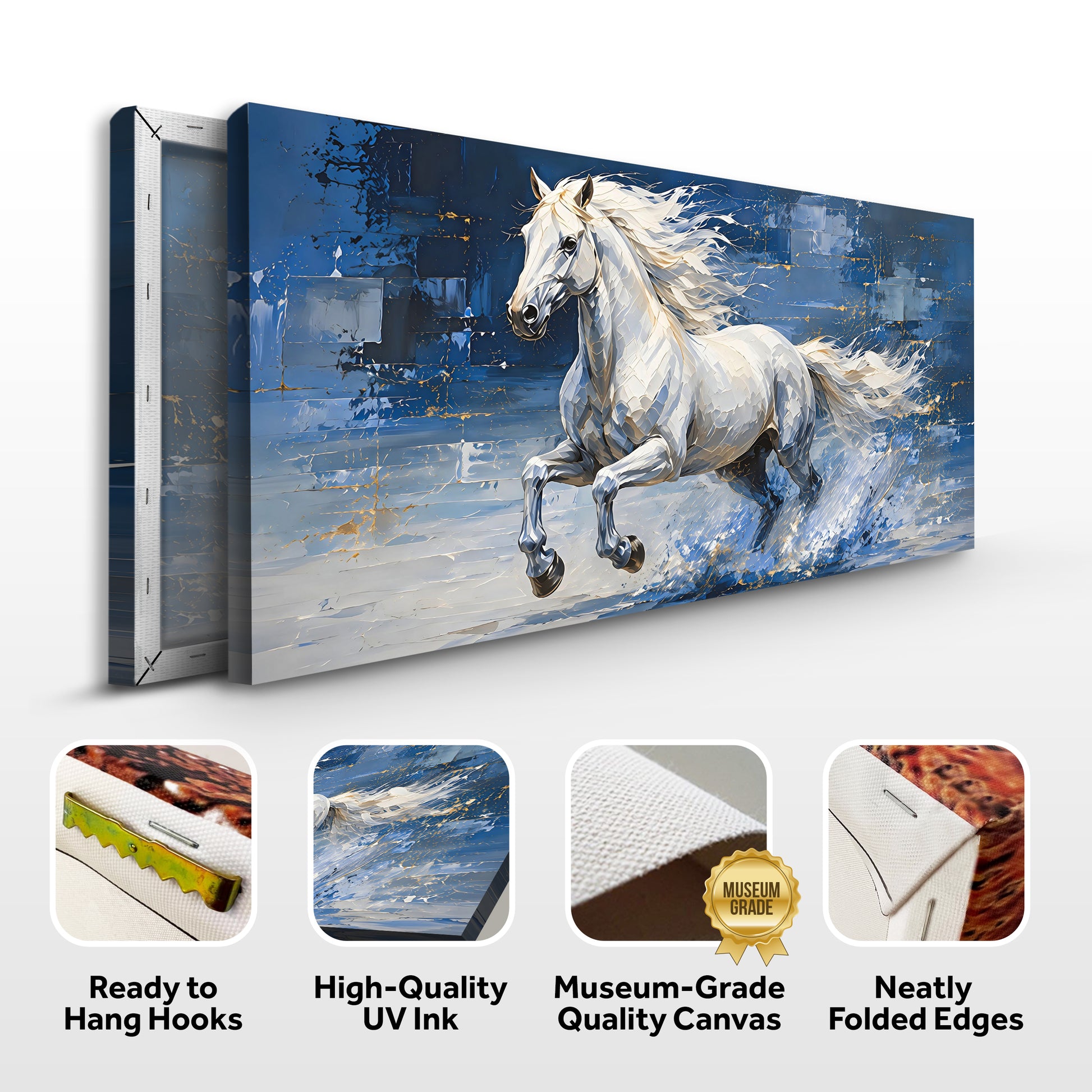 Majestic White Stallion