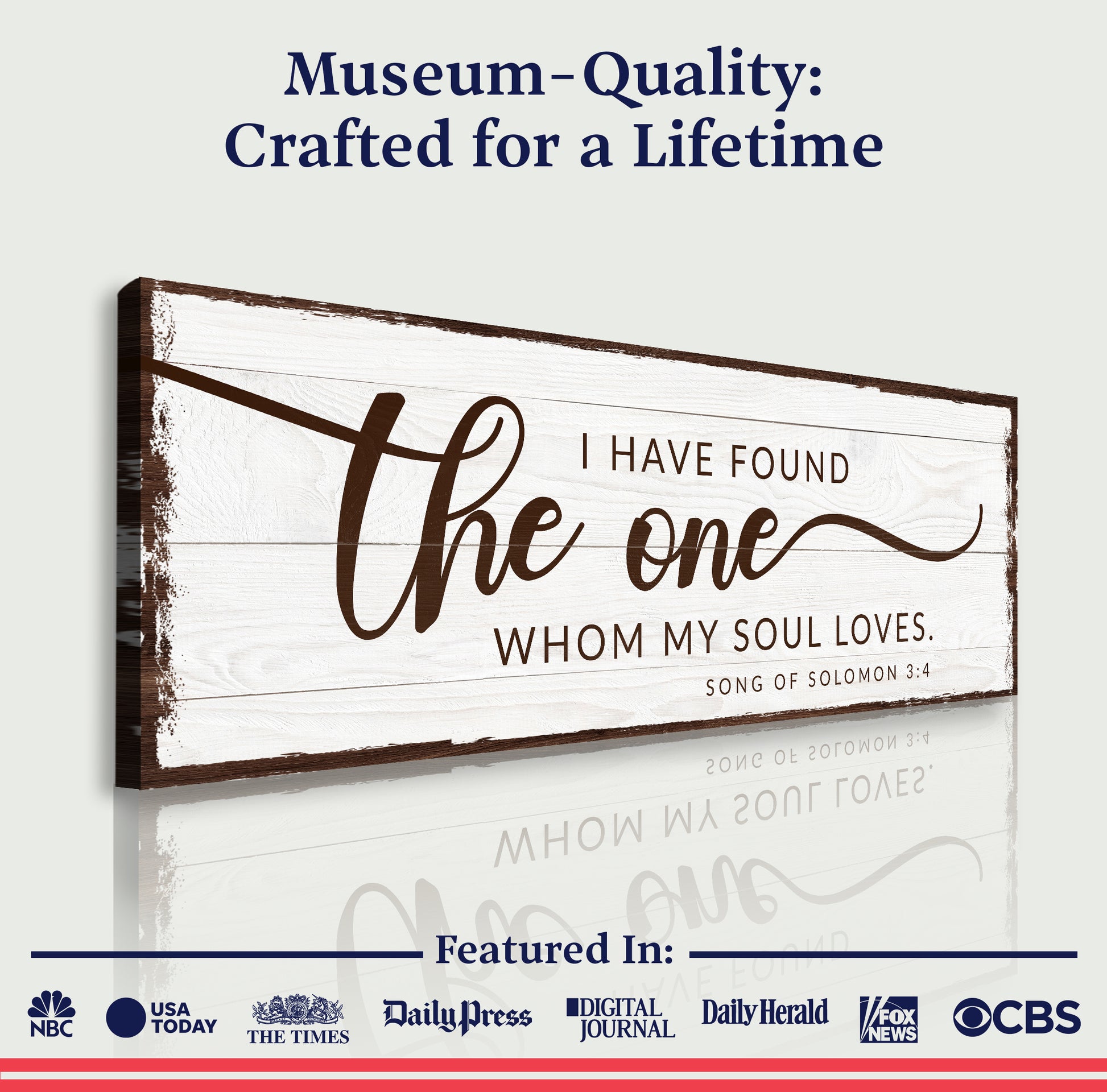 I Have Found The One Whom My Soul Loves Faith Sign