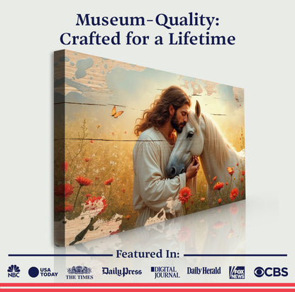 Jesus and Horse Faith Wall Art II