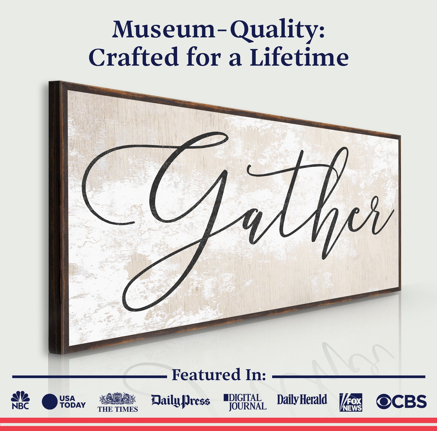 Gather Sign XII Quality - Image by Tailored Canvases