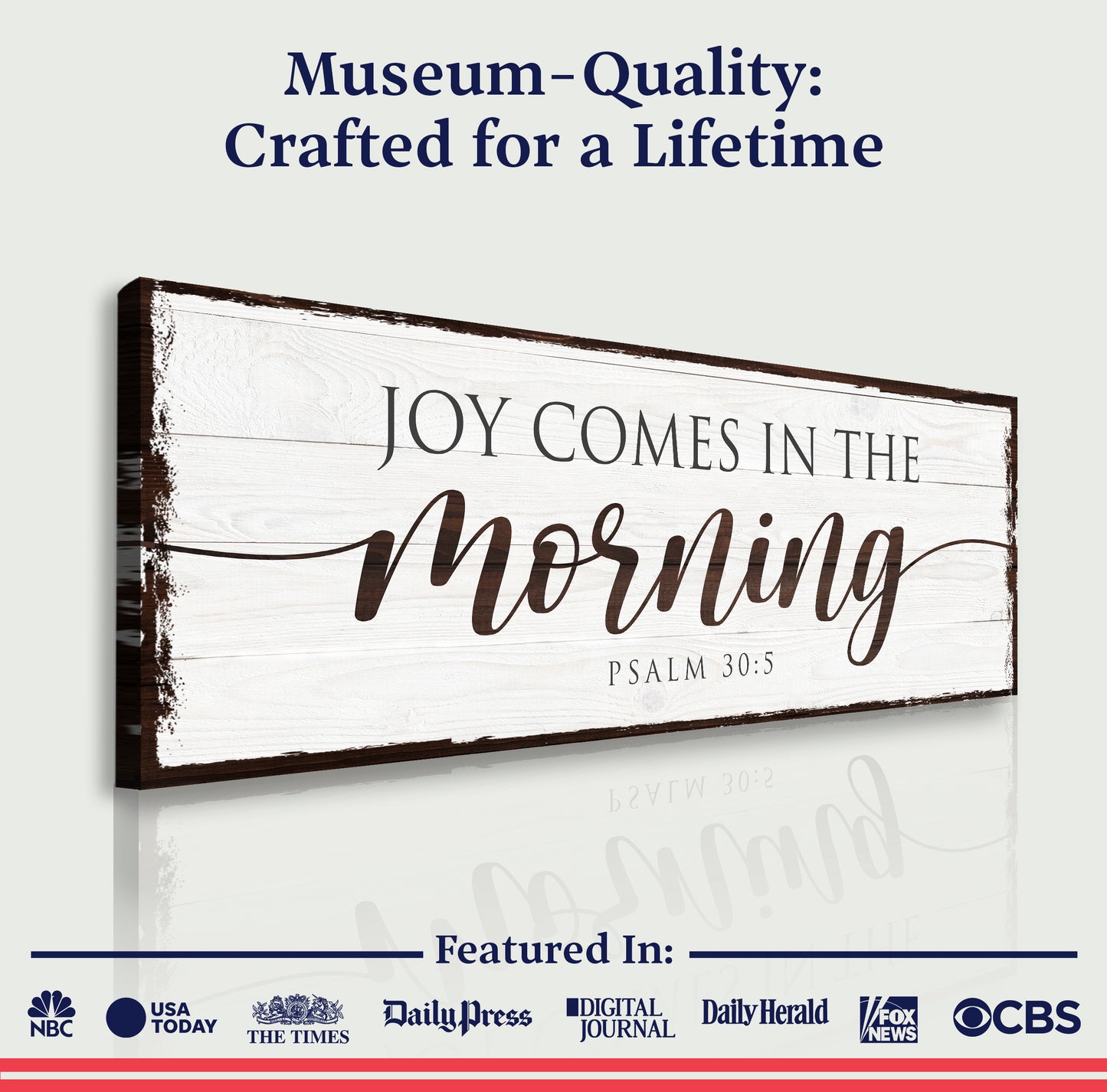 Joy Comes In The Morning Faith Sign II - Image by Tailored Canvases