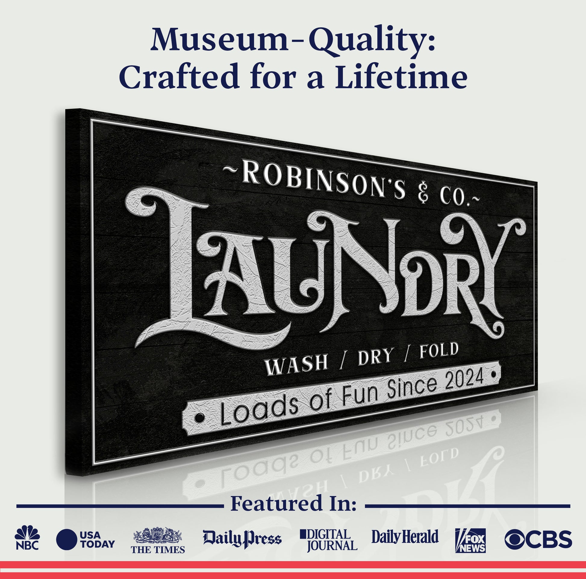 Laundry Room Sign V Quality - Image by Tailored Canvases