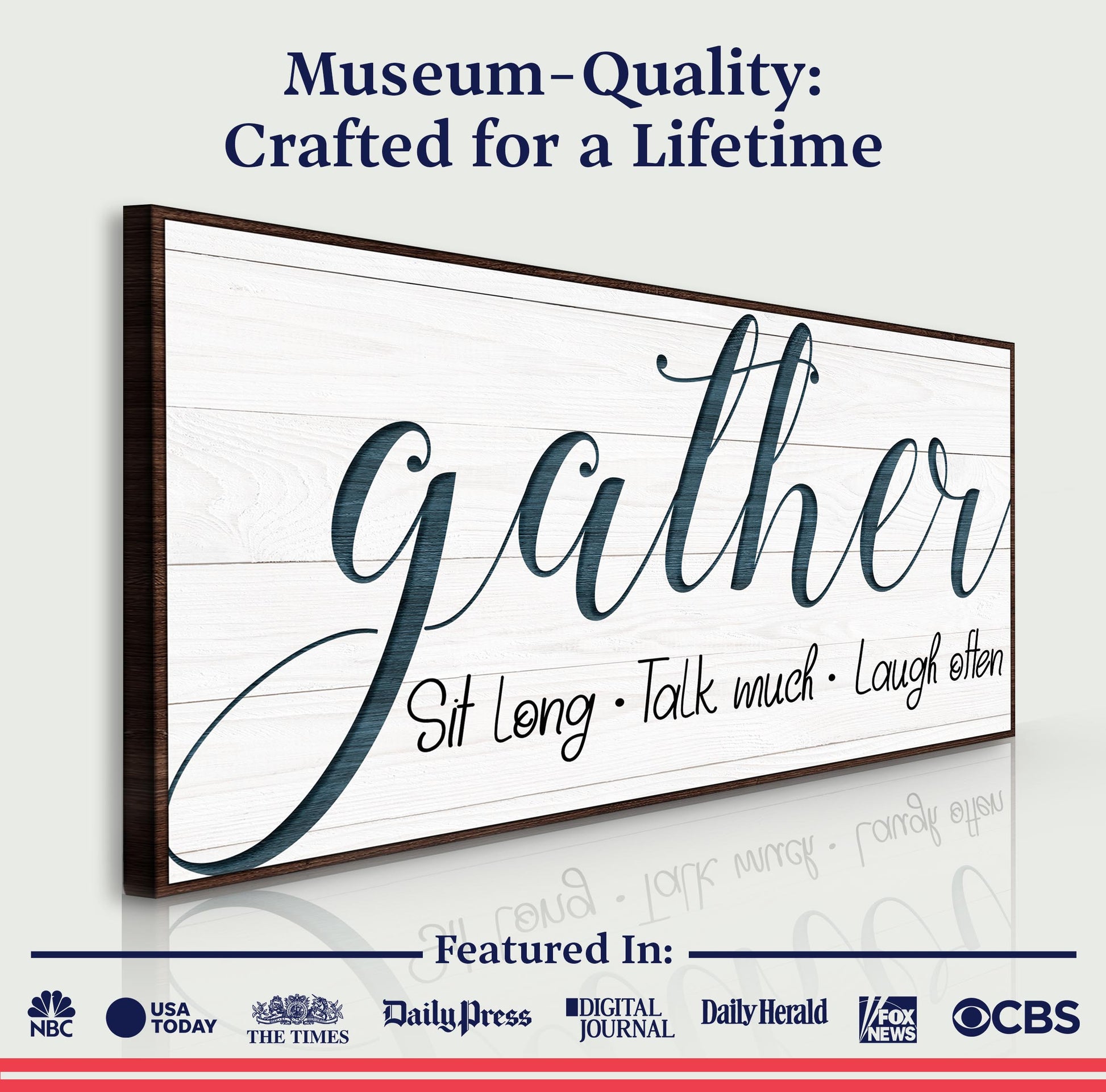 Gather Sign V Specs - Image by Tailored Canvases