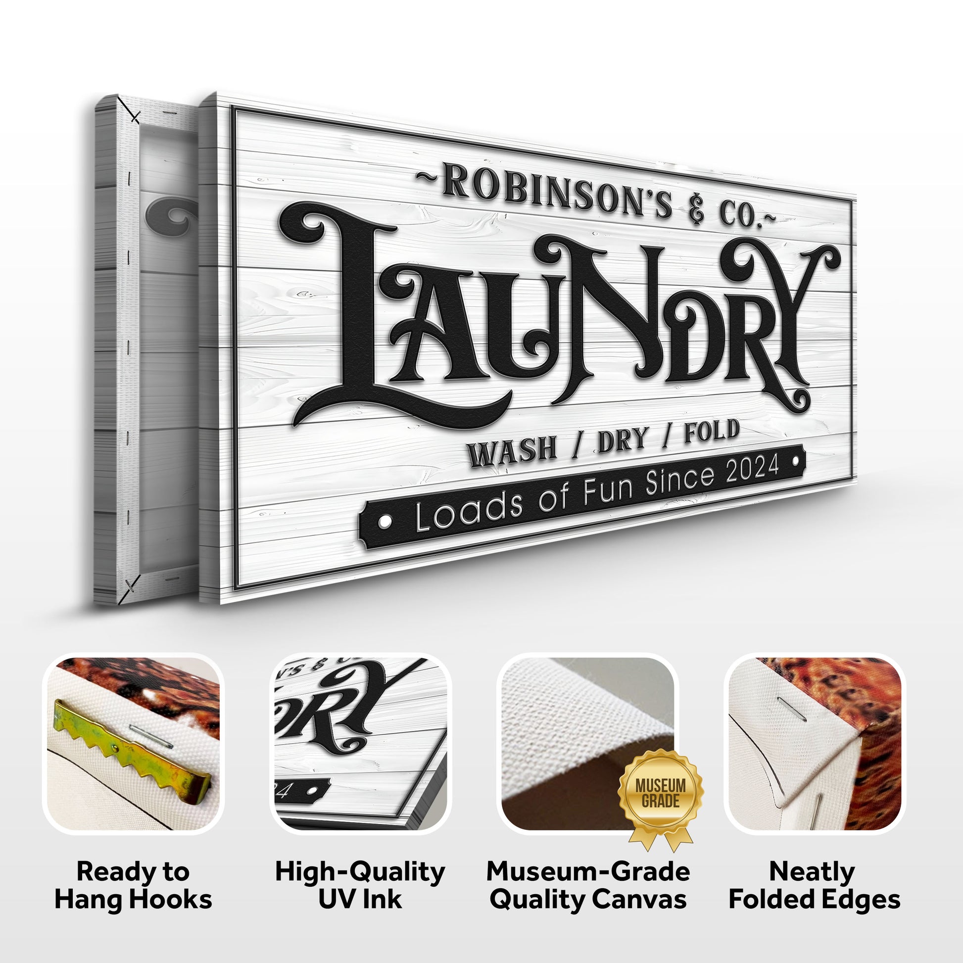 Laundry Room Sign IX Specs - Image by Tailored Canvases