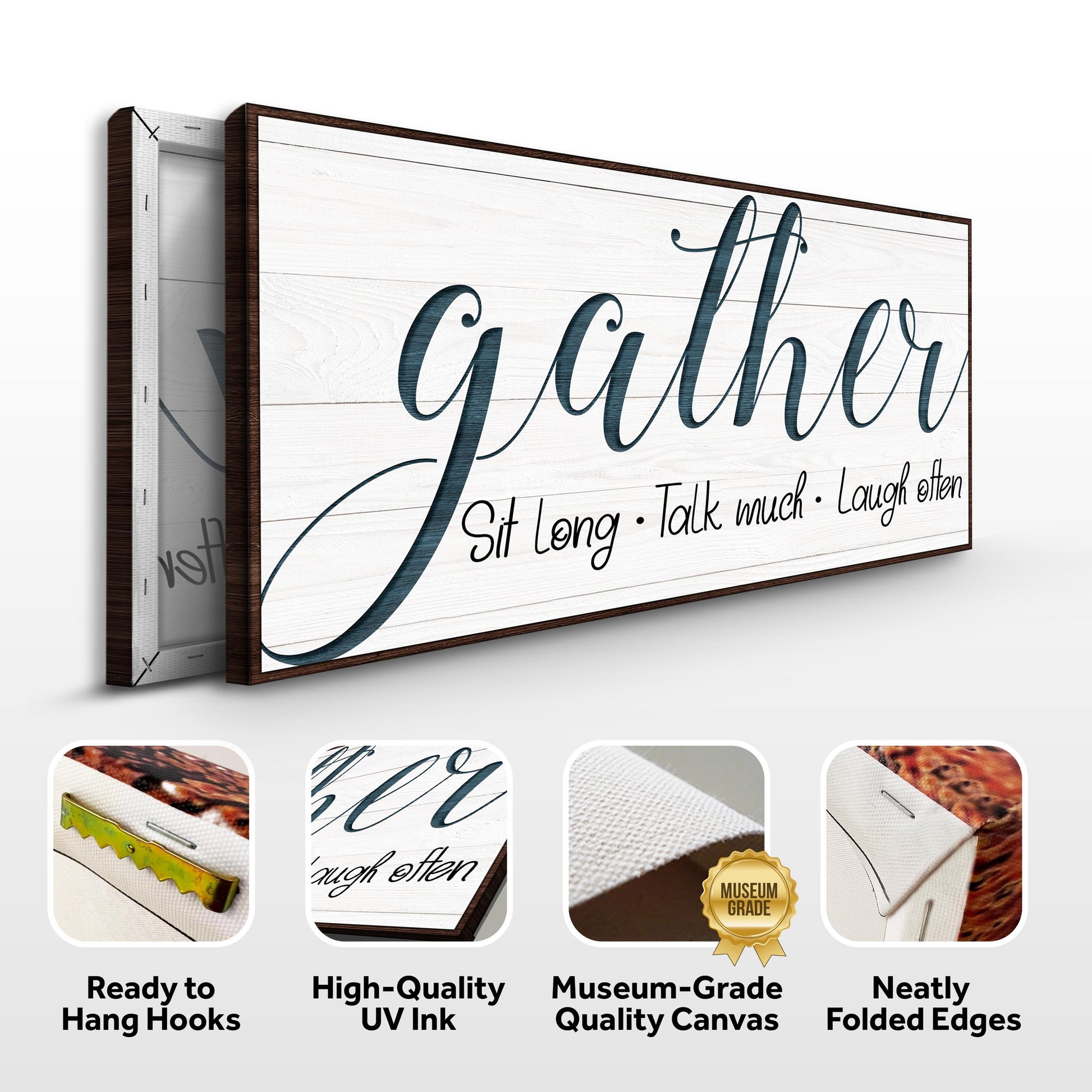 Gather Sign V Specs - Image by Tailored Canvases