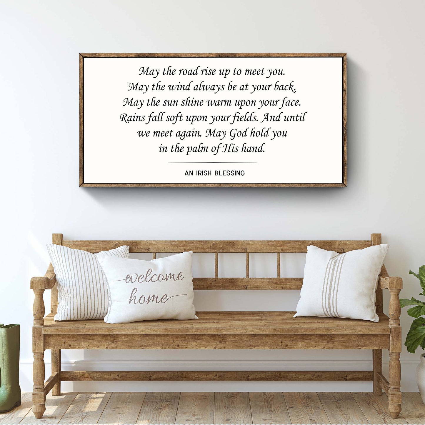 Irish Blessing Farmhouse Sign  - Image by Tailored Canvases