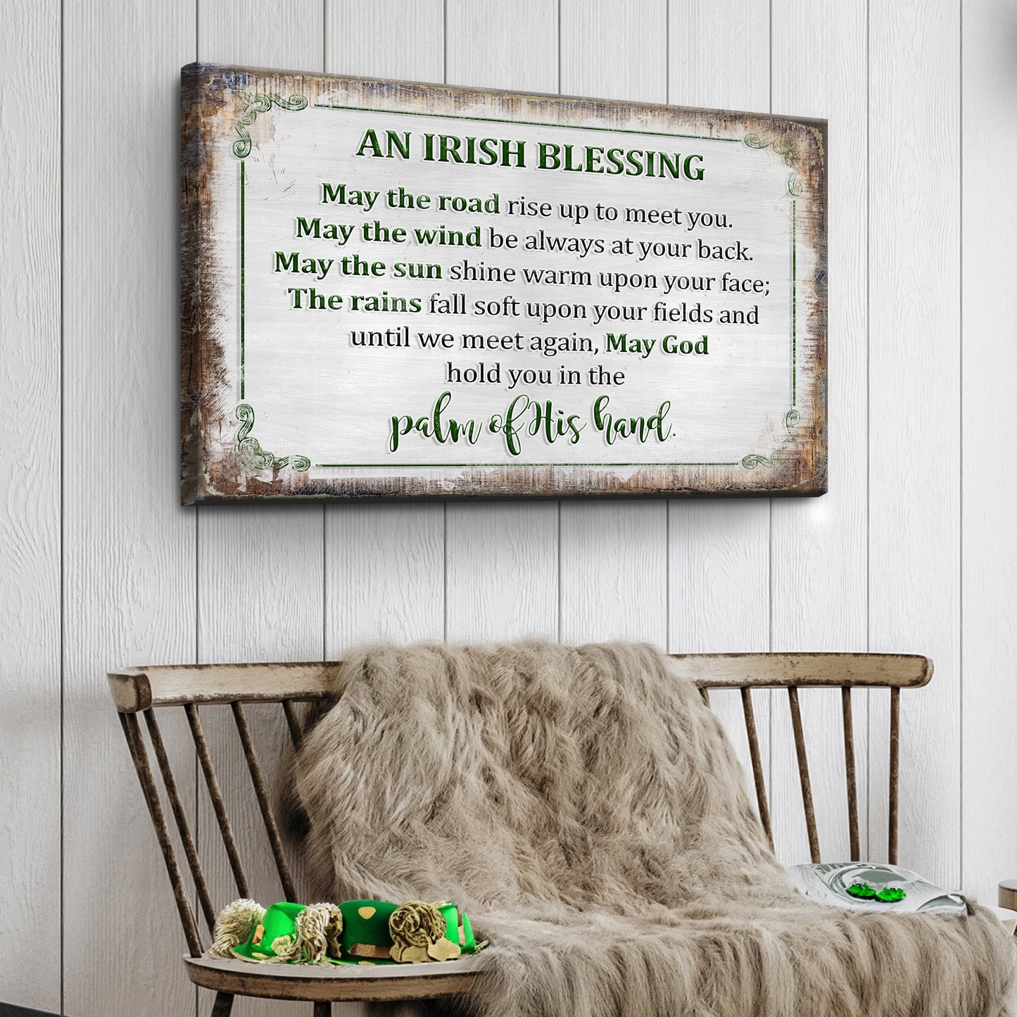 Irish Blessing Farmhouse Sign II  - Image by Tailored Canvases