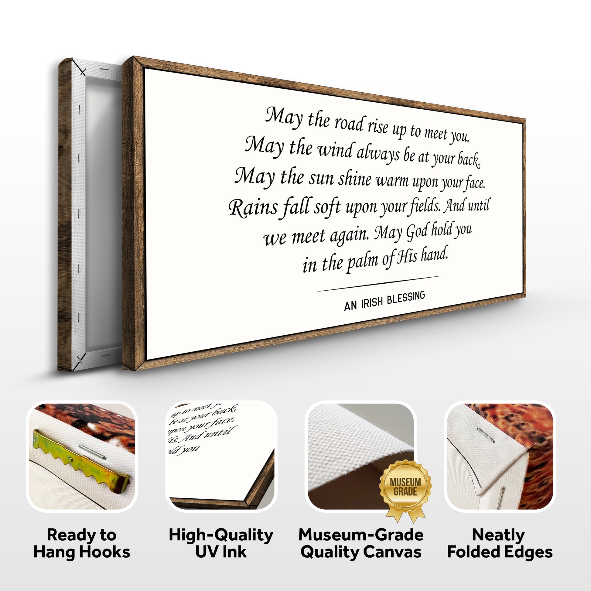 Irish Blessing Farmhouse Sign Specs - Image by Tailored Canvases