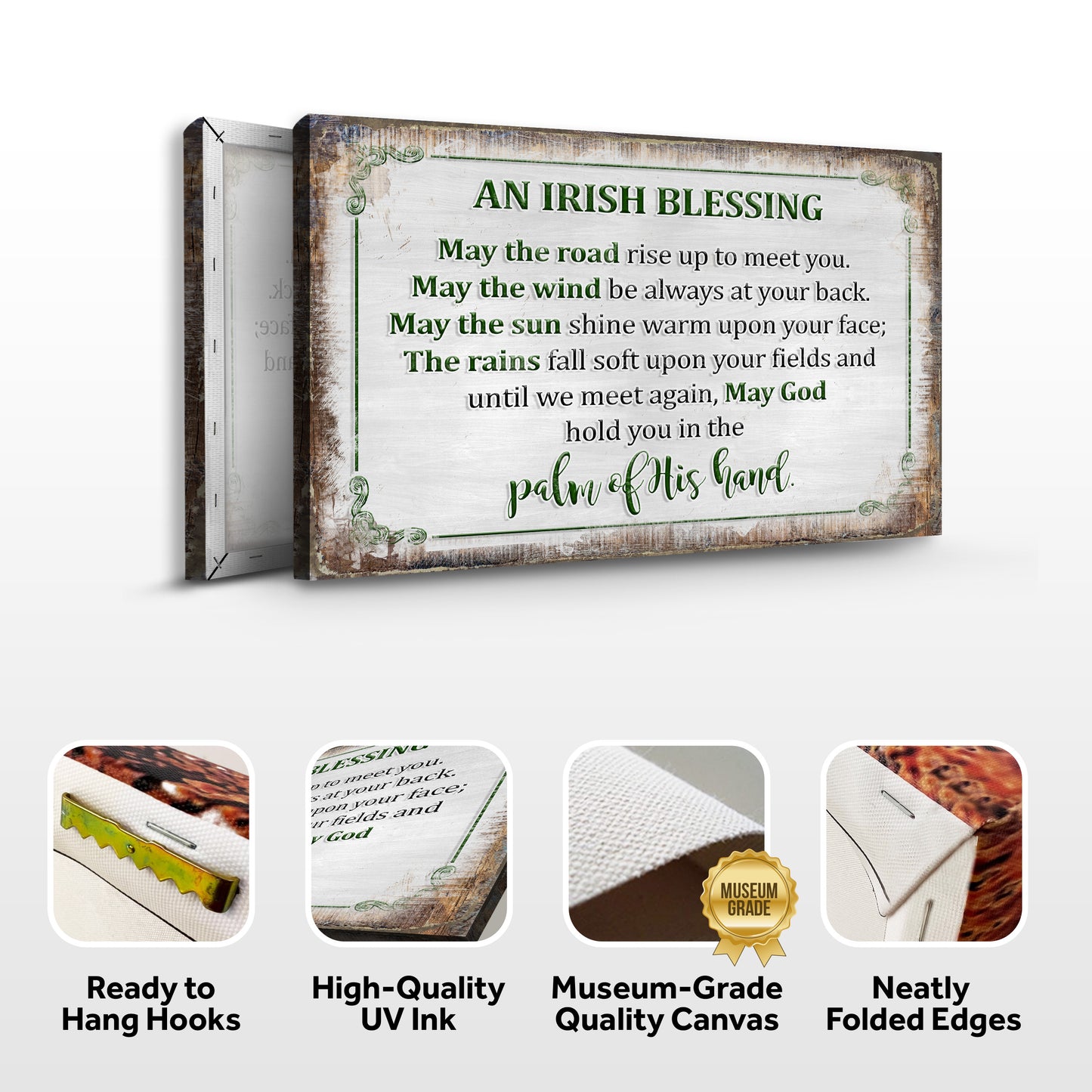 Irish Blessing Farmhouse Sign II Specs - Image by Tailored Canvases