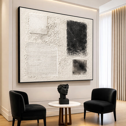Ivory Layers Minimalist Abstract Wall Art