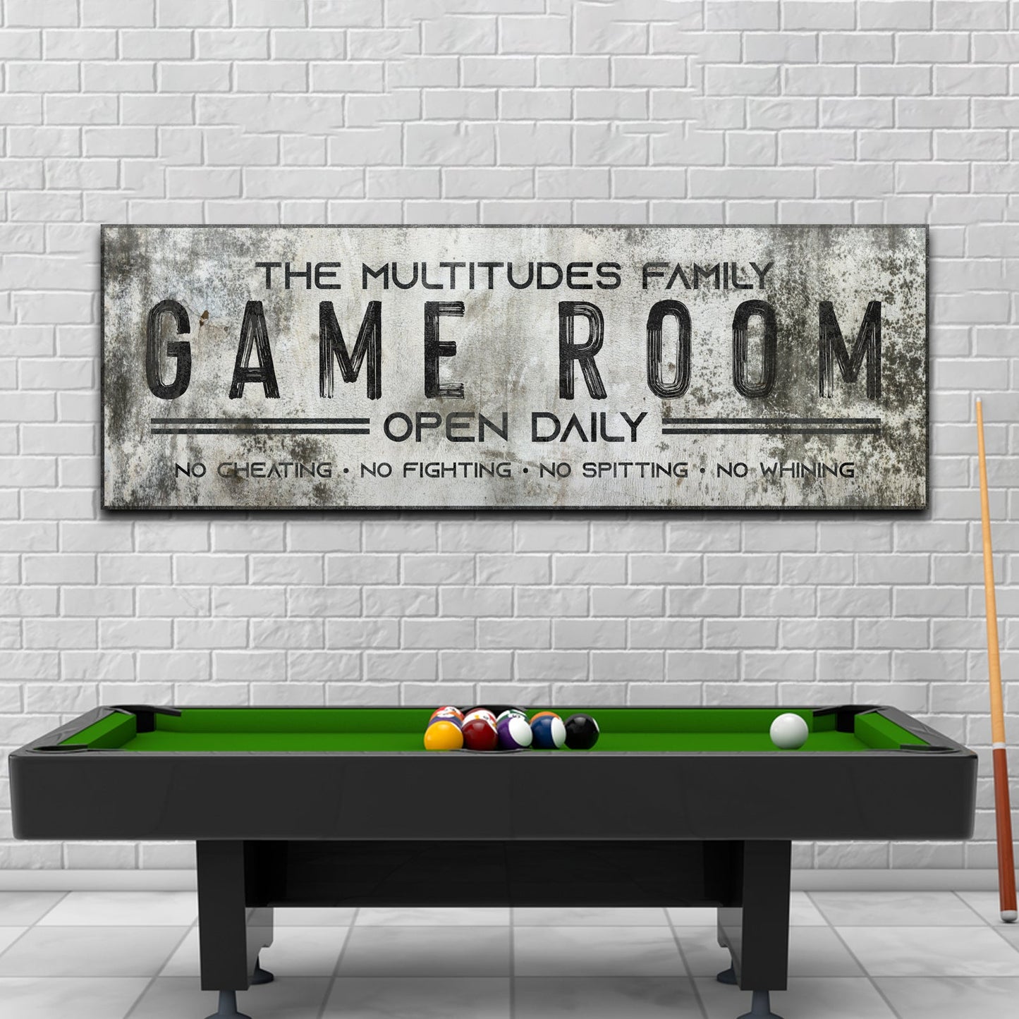 Family Game Room Sign Style 2 - Image by Tailored Canvases