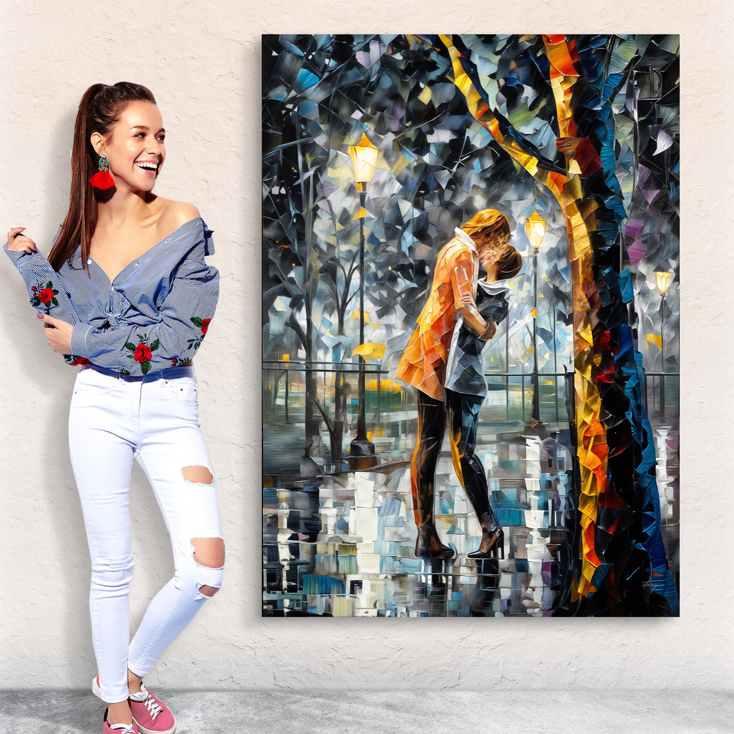 Canvas Print: "Kaleidoscope Kiss"