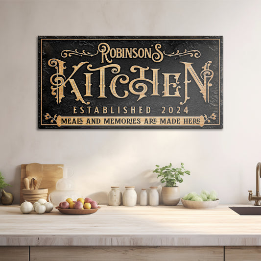 Kitchen Sign V Style 2 - Image by Tailored Canvases