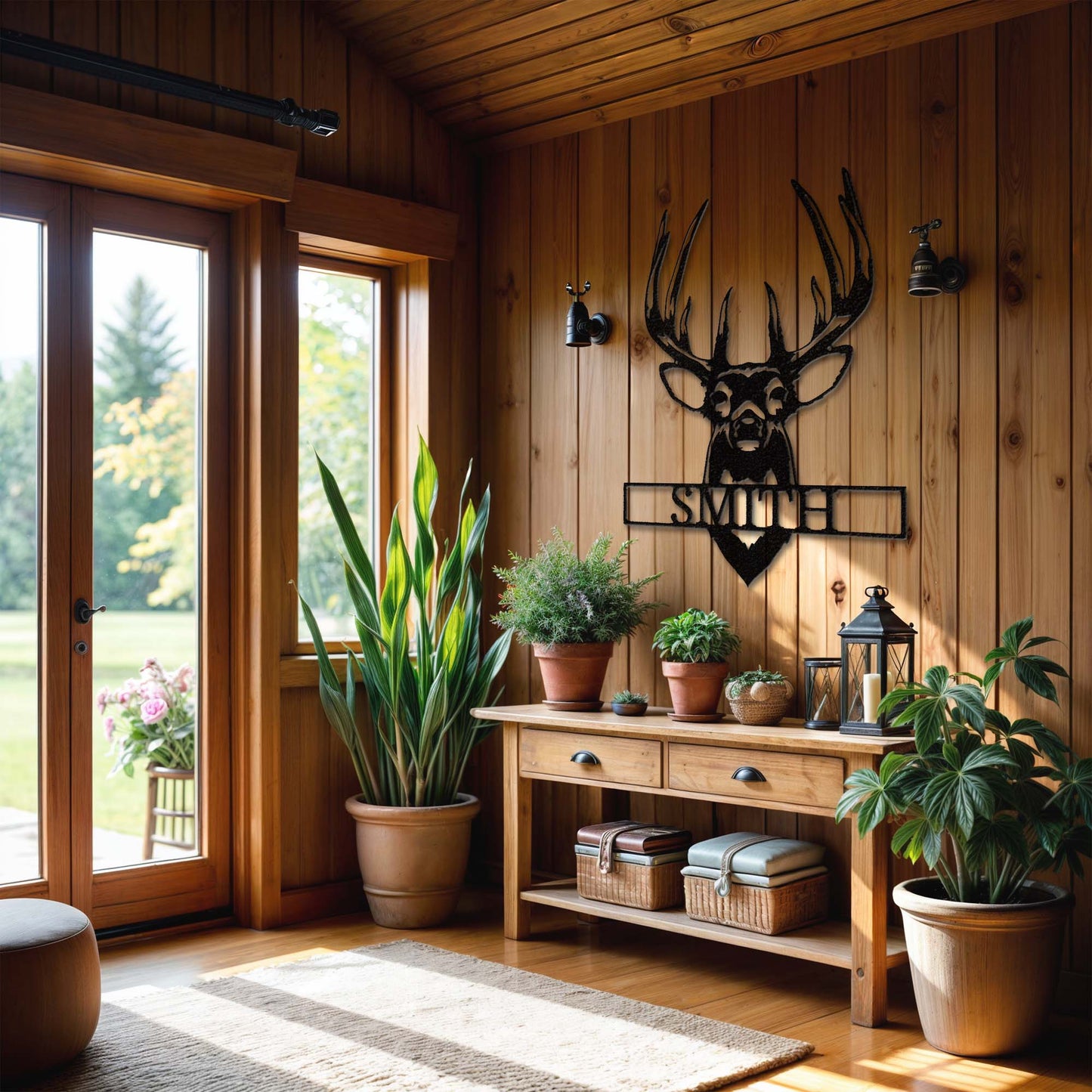 Buck Mount Monogram - Steel Sign