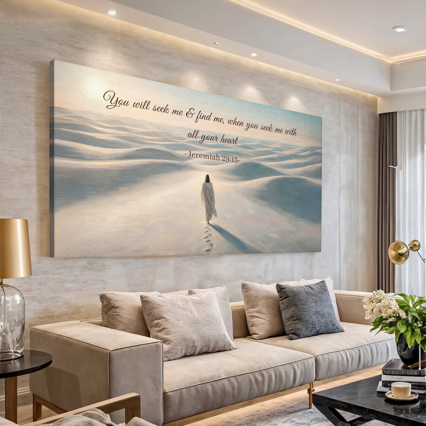 Seek Me and Find Me - Jeremiah 29:13 Faith Wall Sign