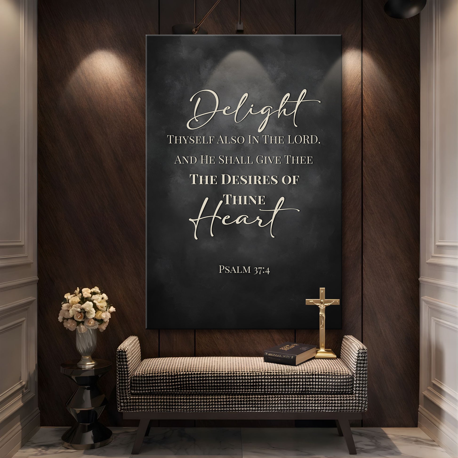 Delight Thyself - Psalm 37:4 Faith Sign