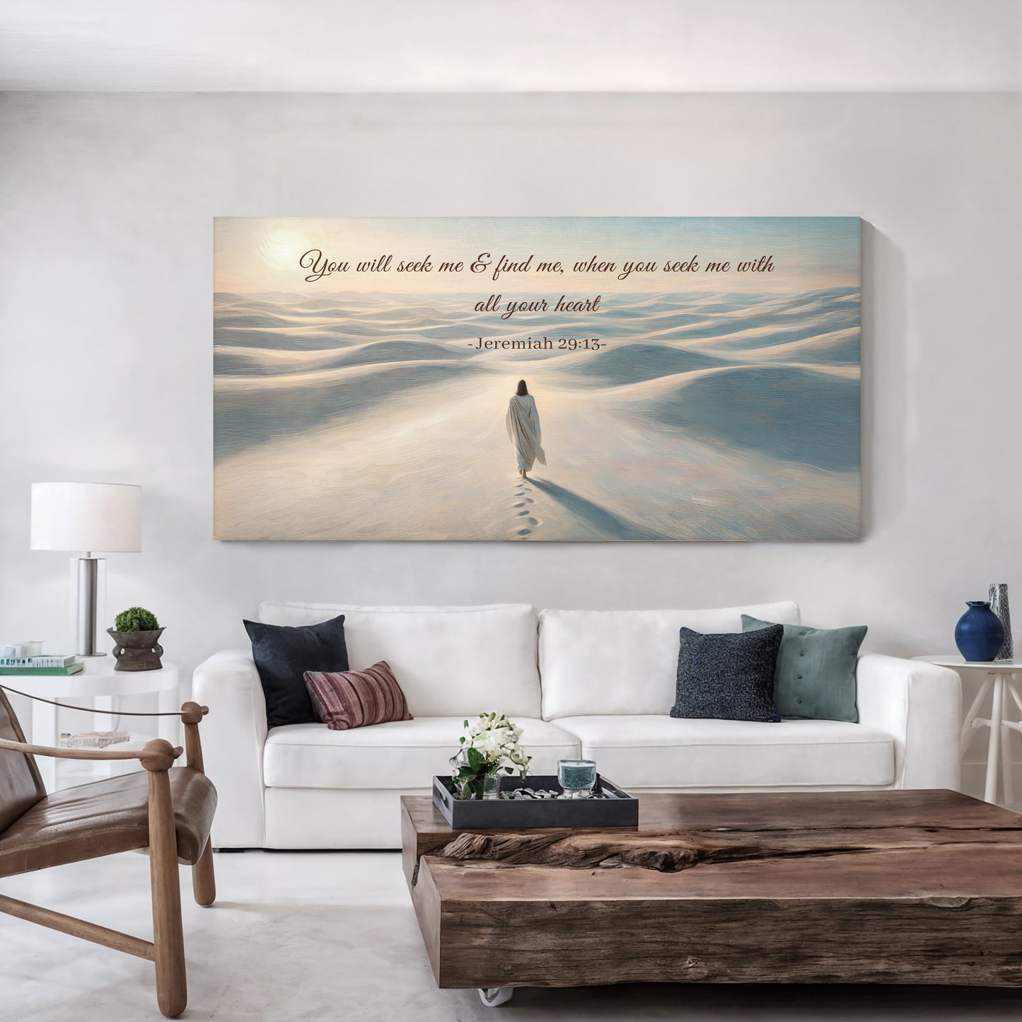 Seek Me and Find Me - Jeremiah 29:13 Faith Wall Sign