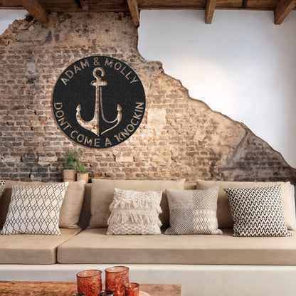 Anchor Plaque - Steel Sign