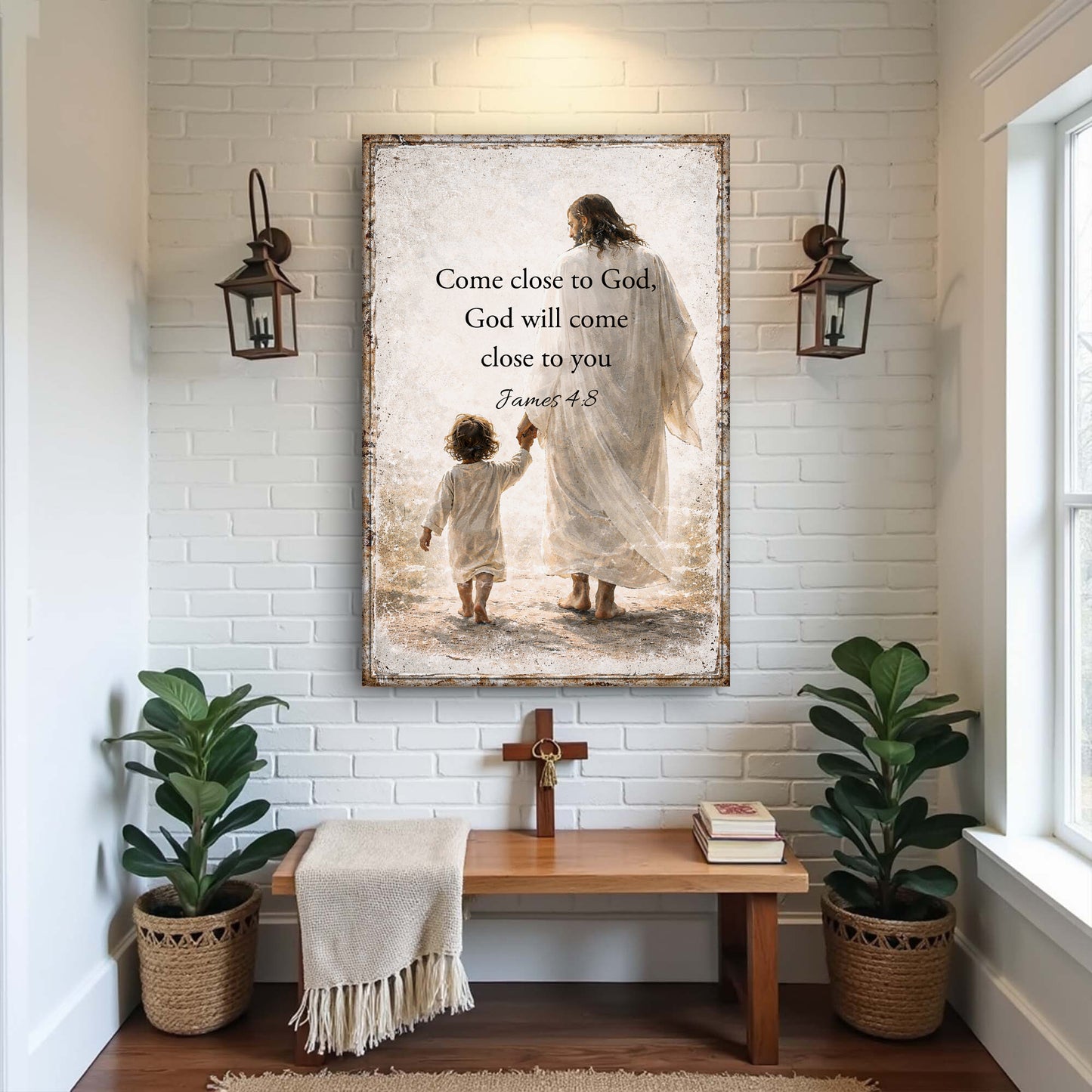 God Will Come - James 4:8 Faith Sign