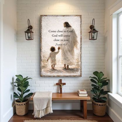 God Will Come - James 4:8 Faith Sign