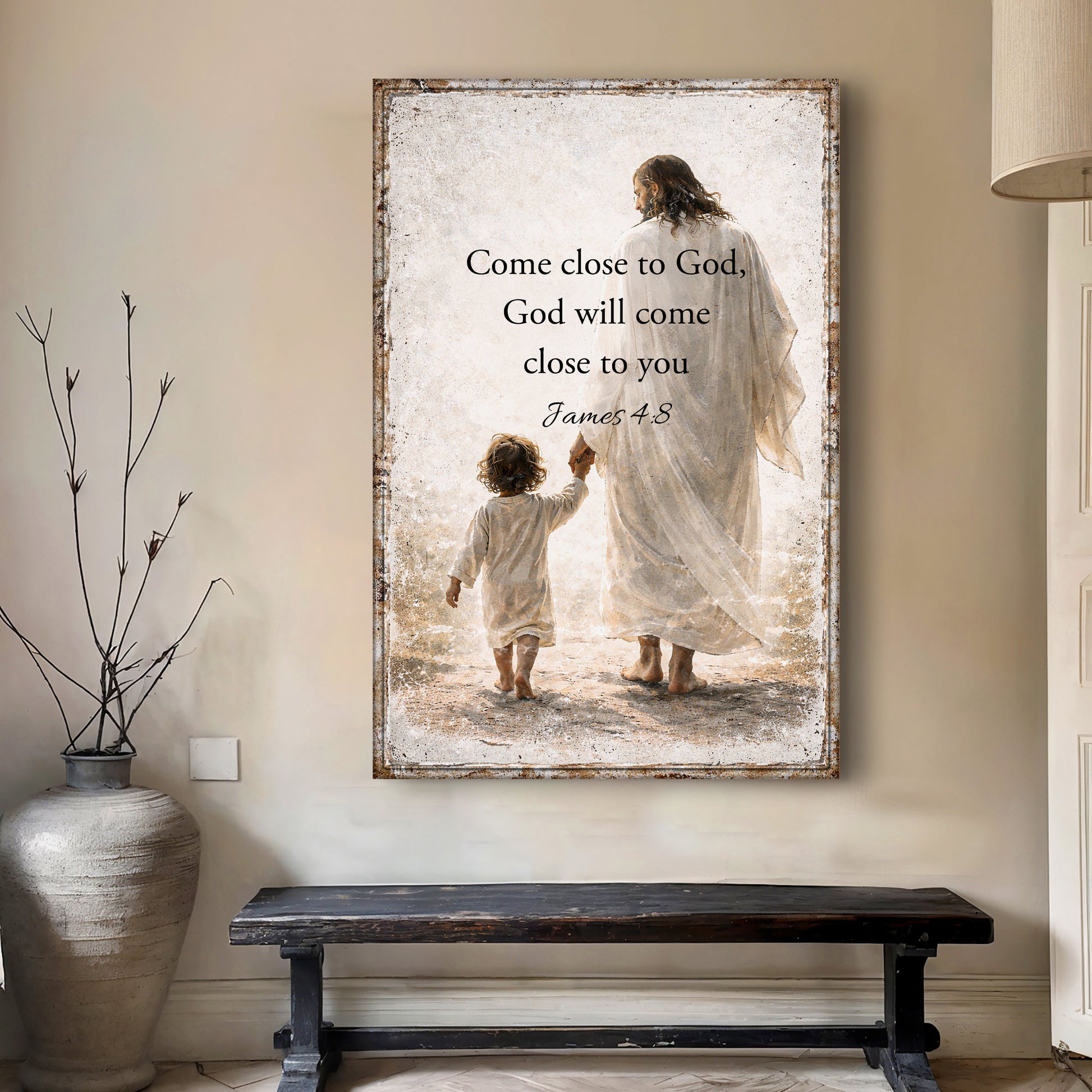 God Will Come - James 4:8 Faith Sign