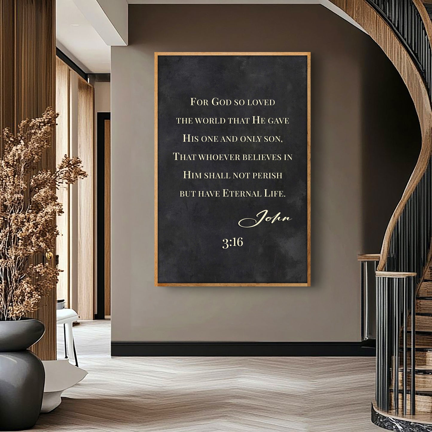 John 3:16: For God So Loved The World Faith Sign X