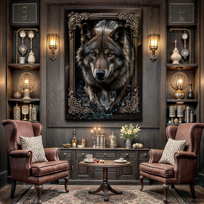 3D Wolf Wall Art II