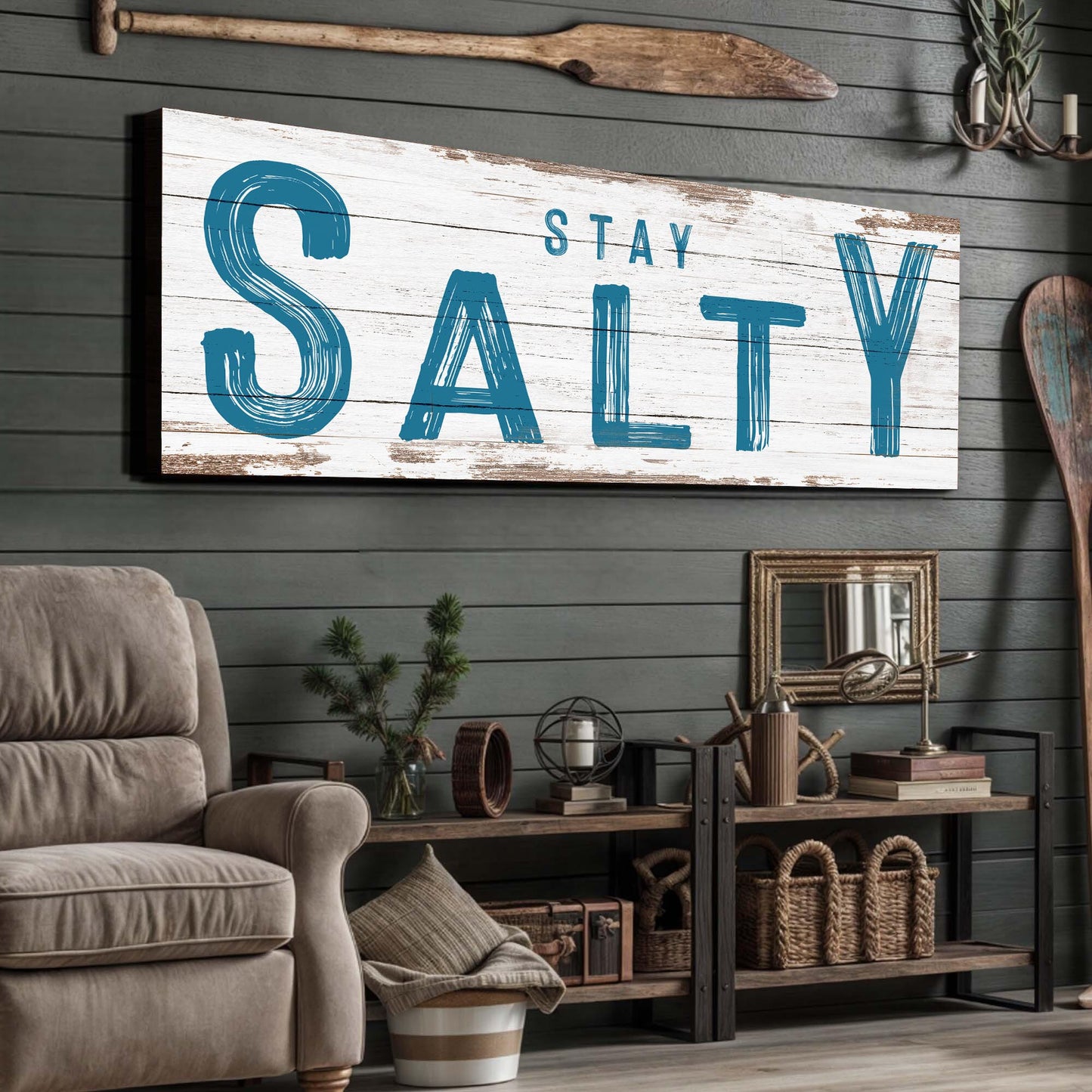 Stay Salty Coastal Sign V