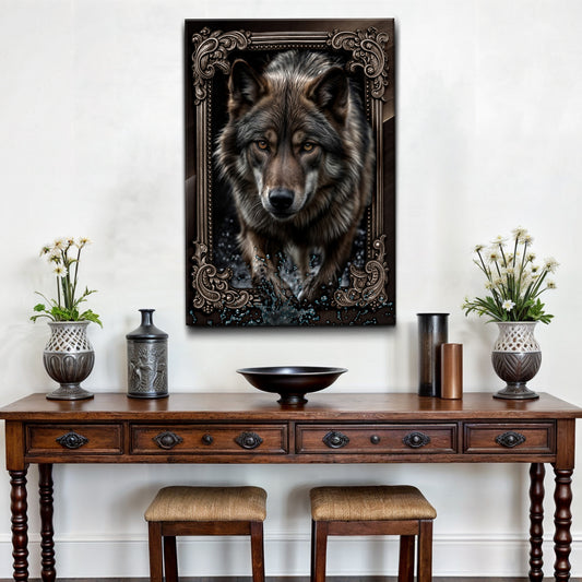 3D Wolf Wall Art II