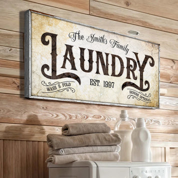 Family Laundry Sign II