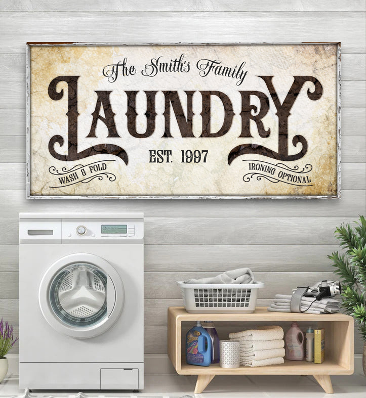 Family Laundry Sign II