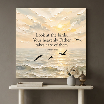 Look At The Birds Your Heavenly Father Takes Care Of Them - Matthew 6:26