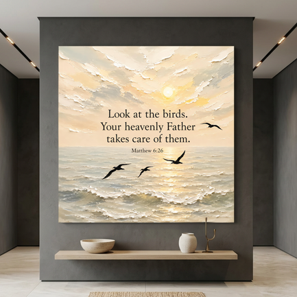Look At The Birds Your Heavenly Father Takes Care Of Them - Matthew 6:26