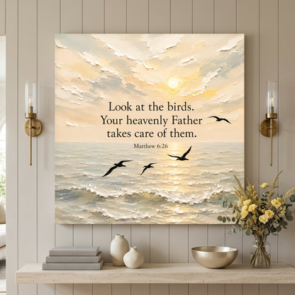 Look At The Birds Your Heavenly Father Takes Care Of Them - Matthew 6:26