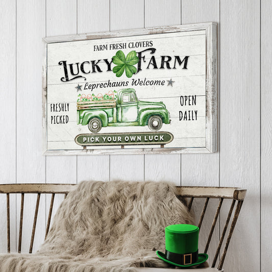 Lucky Farm St. Patrick's Day Sign - Image by Tailored Canvases