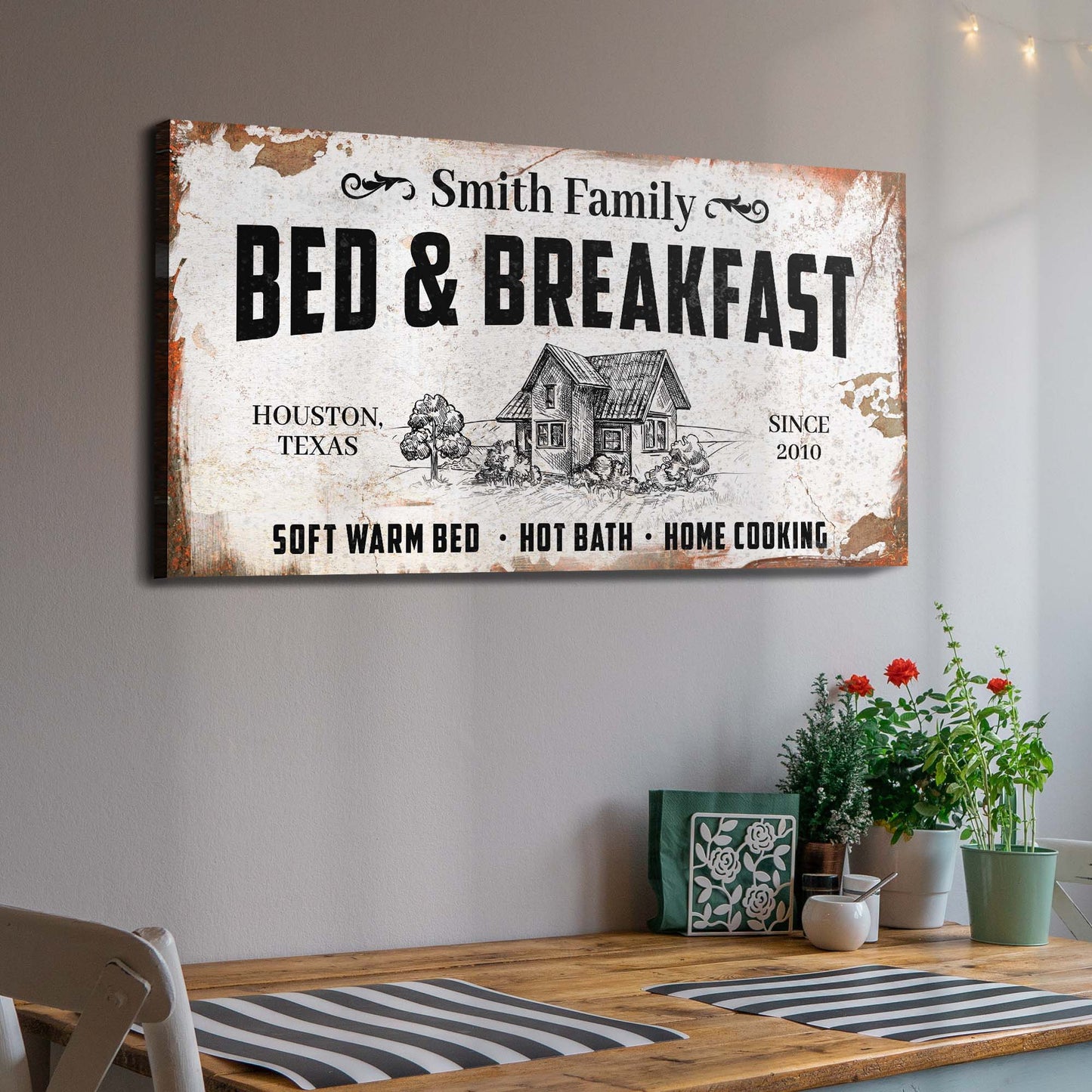Bed and Breakfast Sign - Image by Tailored Canvases
