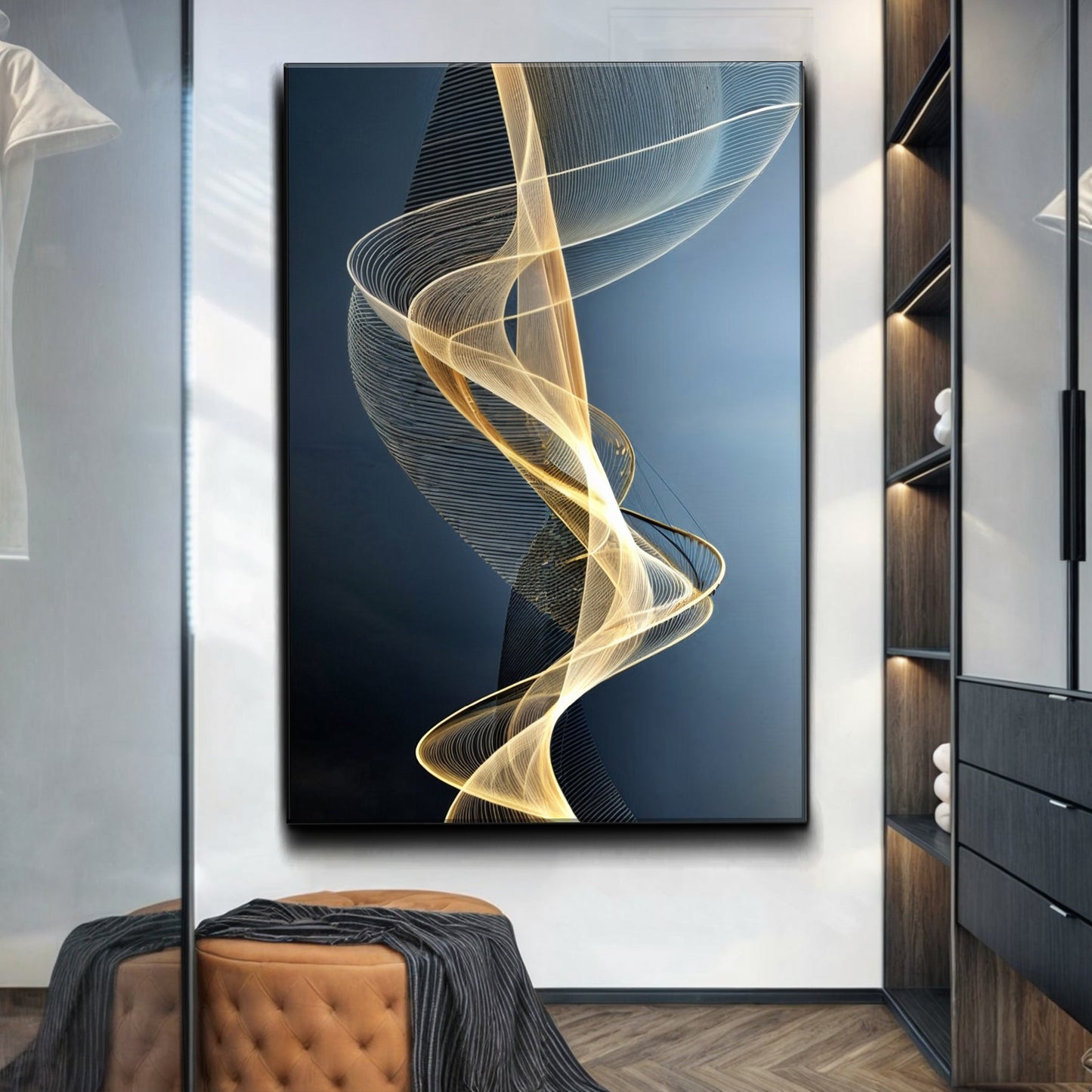 Luminous Waves - Modern Wall Art